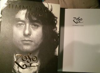 Jimmy Page Stamped Book From Los Angeles California Rare Jimmy Page 2010