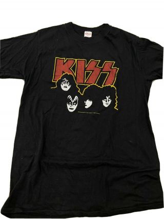 Kiss Vintage Unmasked Australian Tour Shirt 1980s
