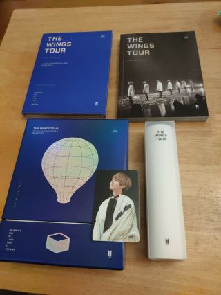Official Bts The Wings Tour In Seoul 2017 Dvd Set,  Poster,  V Photocard