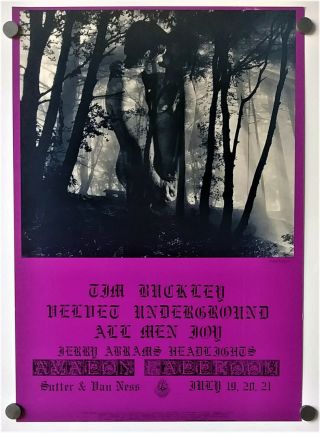 Velvet Underground - 1968 Avalon Ballroom Vintage Poster Fd No.  128 - 1