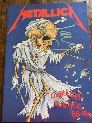 Metallica - Fully Signed Justice Official Tour Programme 1988 - 89 Rare