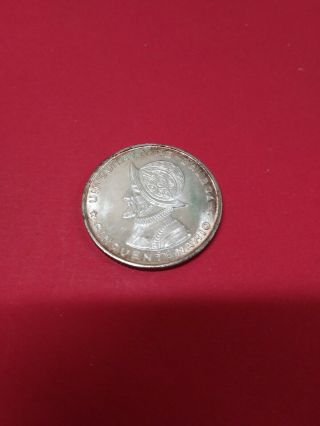 World Coin,  Panama,  1/4 Balboa,  1953,  0.  920 Silver,  Km 19,  Unc.