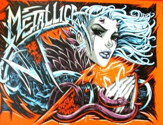 Metallica Poster Denver Co.  Mile High Ae Bronco Orange 6/7/2017 Dayne Henry Jr.