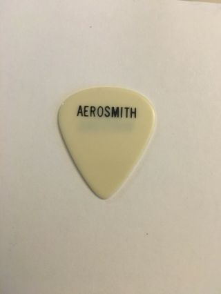 Aerosmith Brad Whitford Vintage Tour Guitar Pick White