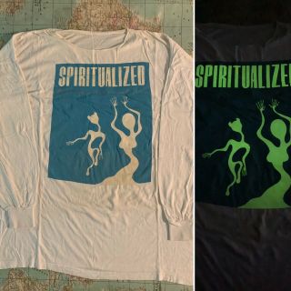 Vintage Spiritualized Long - Sleeve T Shirt.  Spacemen 3,  J Spaceman,  Jason Pierce.