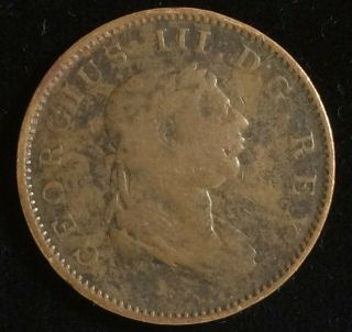 King George Iii Half Stiver Token From Essequebo And Demerary Colonies 1813