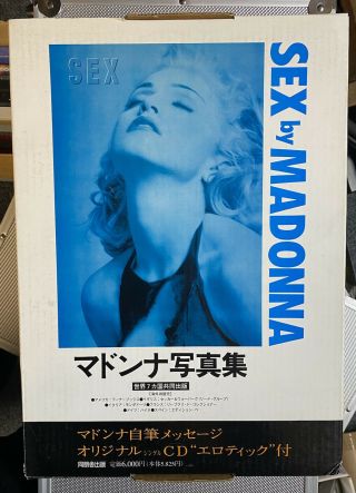 Madonna Sex Book.  Japan.  Box.  Rare