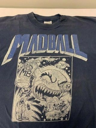 Madball : Vintage 1995 Tourshirt : Europe - Xl : Agnostic Front : Hardcore