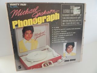 In The Box 1984 Michael Jackson Record Player With Microphone
