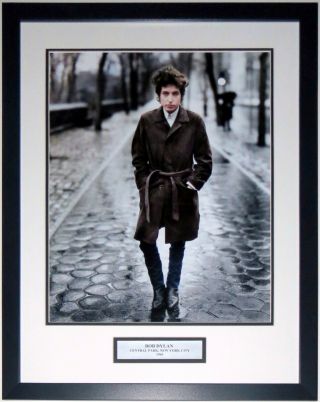Bob Dylan 1965 York City 16x20 Early Photo Professionally Framed W/plate