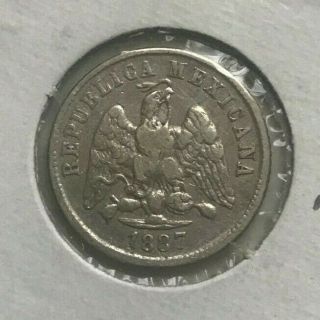 1887 As L Mexico 10 Centavos - Scarce Alamos