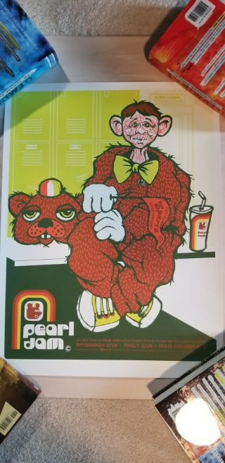2003 Pearl Jam Ames Philadelphia Poster