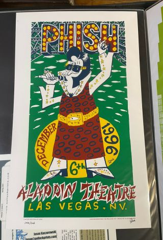 Phish Pollock Poster Las Vegas The Aladdin