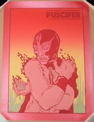 Blood Red Variant Puscifer Austin 2015 Jermaine Rogers Signed Tool Poster Print