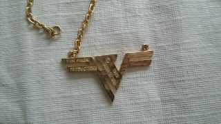 1980 VAN HALEN PRODUCTIONS NECKLACE MADE IN THE USA 3