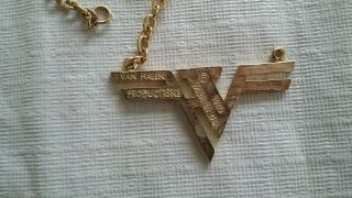 1980 VAN HALEN PRODUCTIONS NECKLACE MADE IN THE USA 4