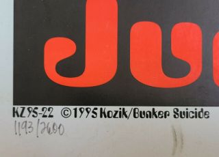 Frank Kozik - 1995 - Beastie Boys Concert Poster - Velodrome - Dominguez Hills,  CA 2