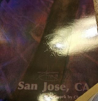 Tool Poster San Jose Sap Center 2020 concert tour limited edition holographic. 6