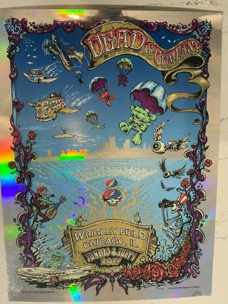 Grateful Dead 2017 Wrigley Field Poster.  Limited Edition