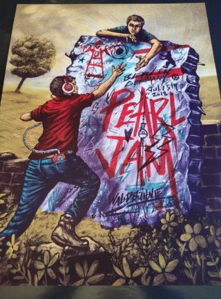 Pearl Jam Poster Berlin 2018 By Zeb Love