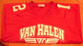 2012 Van Halen Concert Tour Football Jersey Shirt Size Xl Never Worn