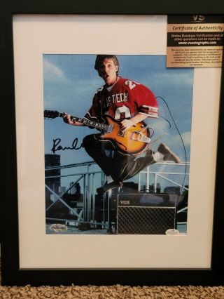 Paul Mccartney Autographed Signed Framed Photo With