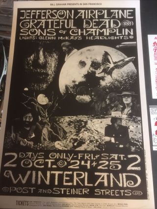 Bg 197 Fillmore Poster/handbill/2 Tickets Combo