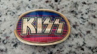 Kiss Prism Logo Pacifica Belt Buckle Aucoin 1977