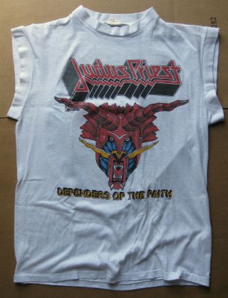 Judas Priest Defenders Of The Faith 1984 Us Org Concert T - Shirt Metal Halford