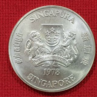 Vicuscoin - Singapore - Silver - 10 Dollars - Year 1978