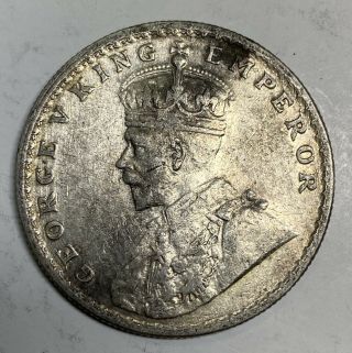 1919 George V King Emperor One Rupee India 91 Silver Coin 15