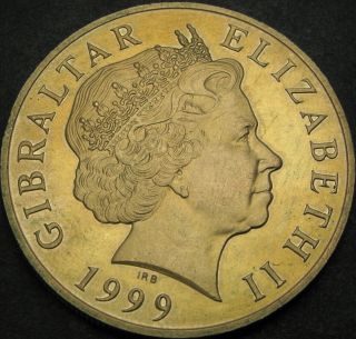 GIBRALTAR 5 Pounds 1999 - Millennium - aUNC - 2130 ¤ 2