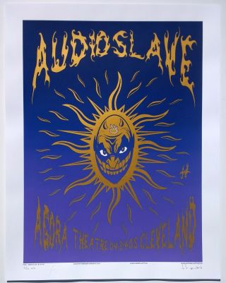 Audioslave Concert Poster 2005 Justin Hampton A/p Cleveland