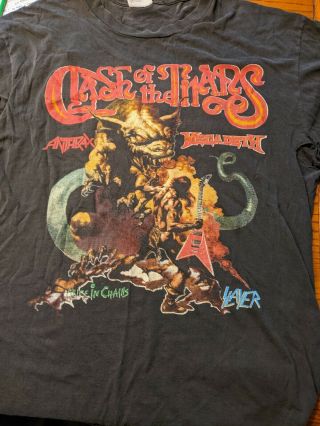 Clash Of The Titans Tour Shirt Xl Boris Vallejo Alice In Chains Slayer.