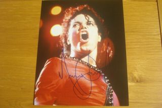 Michael Jackson Hand - Signed Autograph Photograph Size 10 X 8 With C.  O.  A