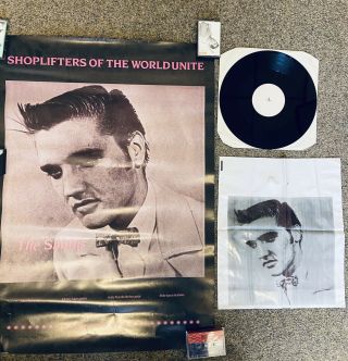 The Smiths Shoplifters Of The World Unite Promo Pack Poster,  Bag & White Label