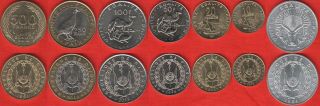 Djibouti Set Of 7 Coins: 5 - 500 Francs 1991 - 2013 Unc