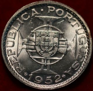 Uncirculated 1952 Portugal Macau 5 Patacas Silver Foreign Coin