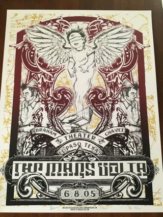 Rare Mars Volta El Paso Red Variant Poster 2005 Jermaine Rogers Connor Tool