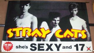 The Stray Cats Brian Setzer Three Promotional Posters