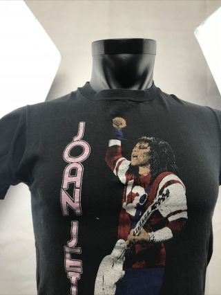 Vintage Joan Jett & The Blackhearts US Tour 1982 Concert T - Shirt Size L KG A1 2