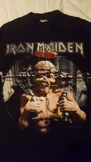 Iron Maiden Official Tour T Shirt The X Factor Tour 1995 Size Xl