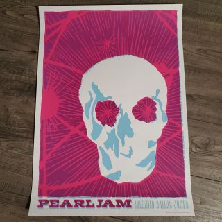 Pearl Jam Dallas 2003 Poster Ames Rare