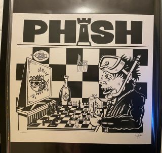Phish Dinner And A Rematch Jim Pollock Print Poster Le Signed Numbered 1836/1995