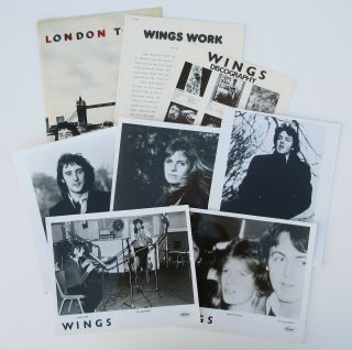 Paul Mccartney & Wings London Town 1978 Us Promo Press Kit 5 Photos,  Beatles