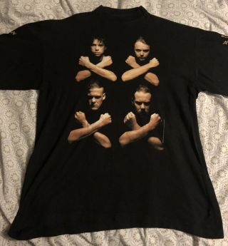 Rare Vintage Metallica 1992 Tour T - Shirt Size Xl,  Very Good