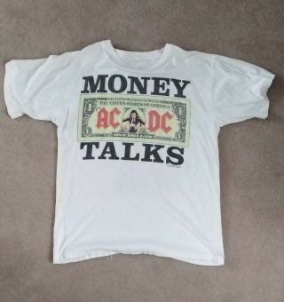 Ac / Dc - Money Talks World Tour 1990 / 1991 - Vintage T - Shirt