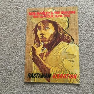 Bob Marley & The Wailers Tour Programme 1976 Rastaman Vibration Tour