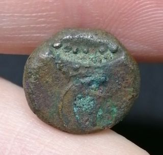 Danish India Colony Trankebar Tranquebar 4 Kas 1766 - 1808 Error Struck Coin (11)