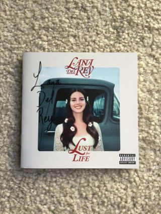 Rare Lana Del Rey Signed Autographed Lust For Life Album Booklet Merch Cd Vinyl